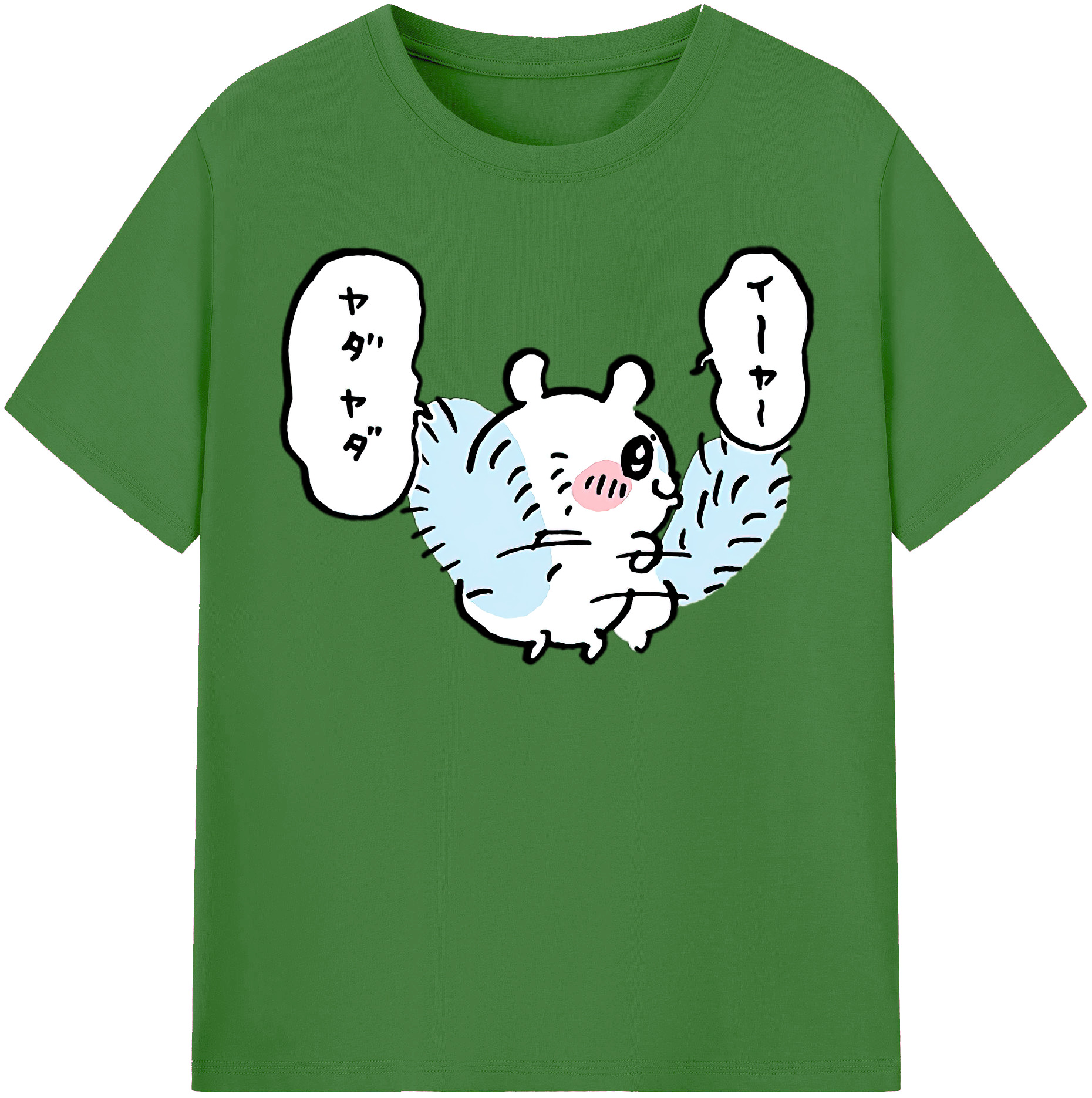 （画像用） ちいかわ モモンガ Chii-kawa Momonga レディースカジュアルプリントTシャツ（綿100％）